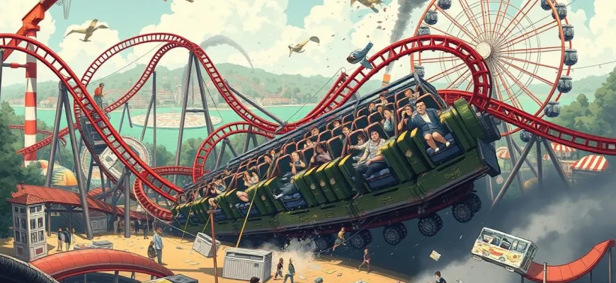 Filmy o ewakuacji parku rozrywki